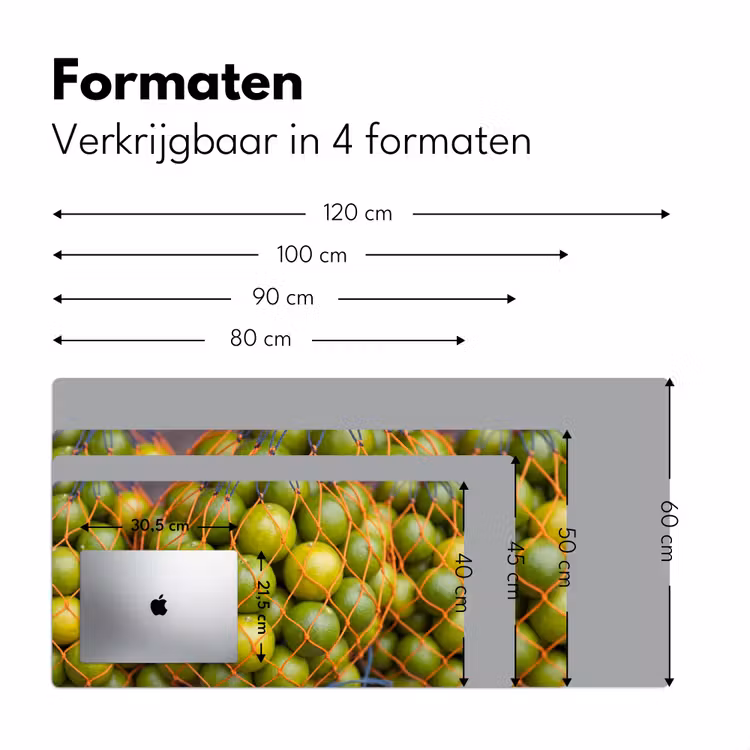 Bureau onderlegger - Eten - Net - Groen - Markt — 8