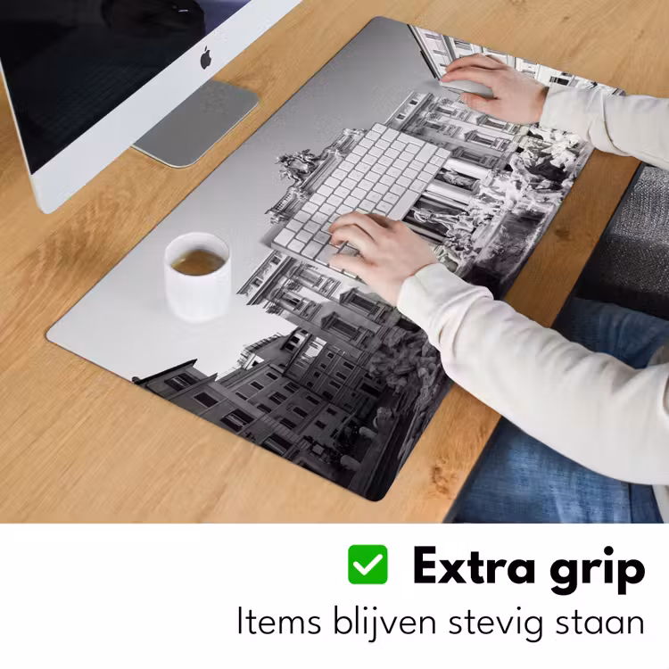 Bureau onderlegger - Fontein - Beelden - Architectuur - Zwart-wit — 6