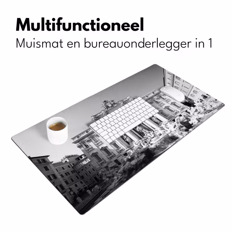 Bureau onderlegger - Fontein - Beelden - Architectuur - Zwart-wit — 7