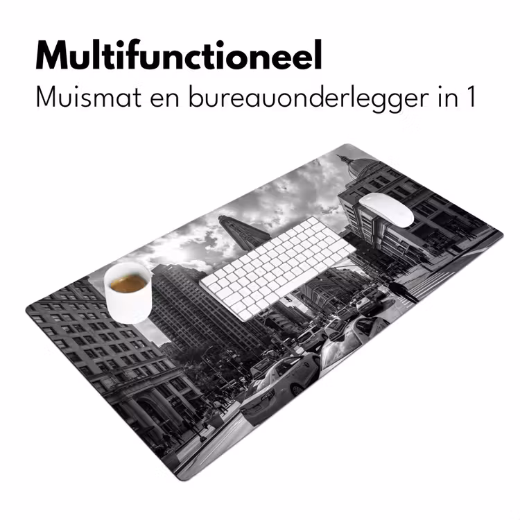 Bureau onderlegger - Gebouw - Hoogbouw - Stad - Architectuur - Zwart-wit — 7