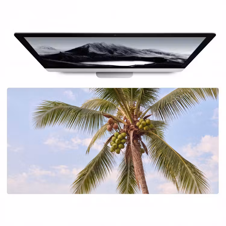 Bureau onderlegger - Kokosnoot - Boom - Tropisch - Natuur - Groen — 1