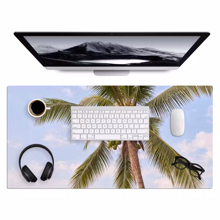 Bureau onderlegger - Kokosnoot - Boom - Tropisch - Natuur - Groen — 4