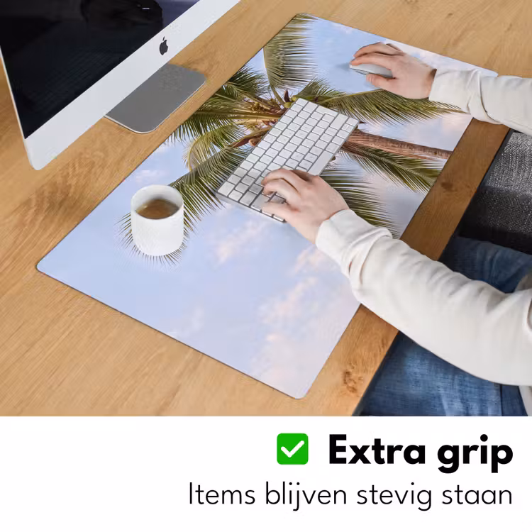 Bureau onderlegger - Kokosnoot - Boom - Tropisch - Natuur - Groen — 6