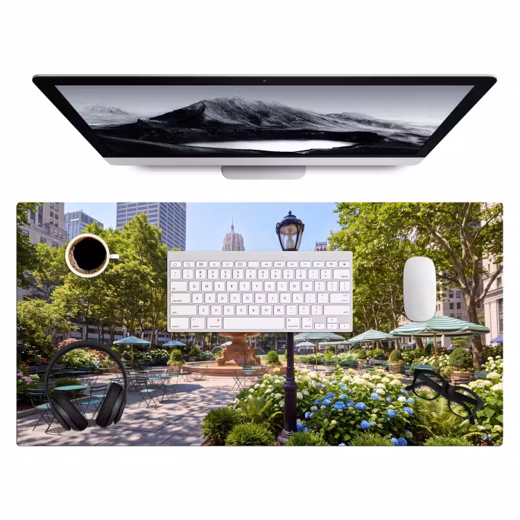 Bureau onderlegger - Park - Fontein - Stad - Natuur — 4