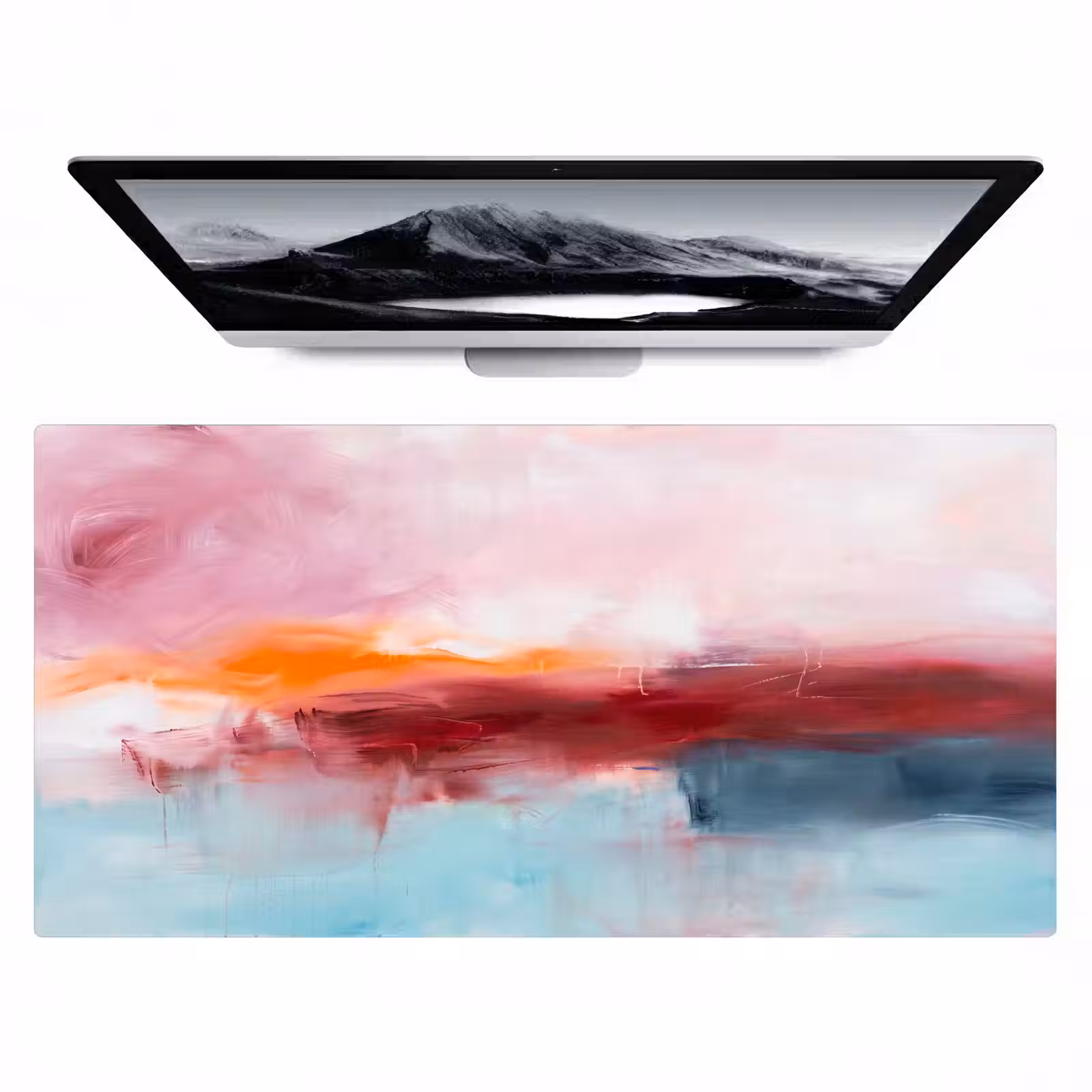Bureau onderlegger - Abstract - Kleuren - Modern - Kunst - Roze — 1