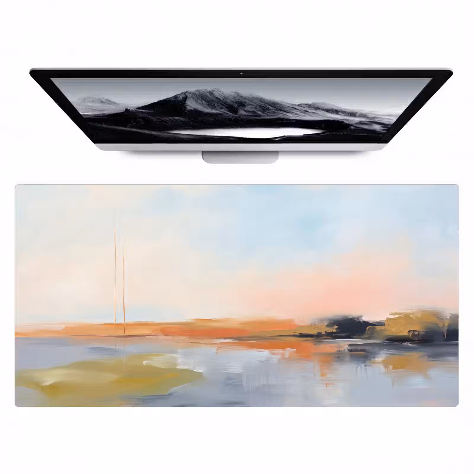 Bureau onderlegger - Abstract - Landschap - Horizon - Modern - Kleurrijk — 1