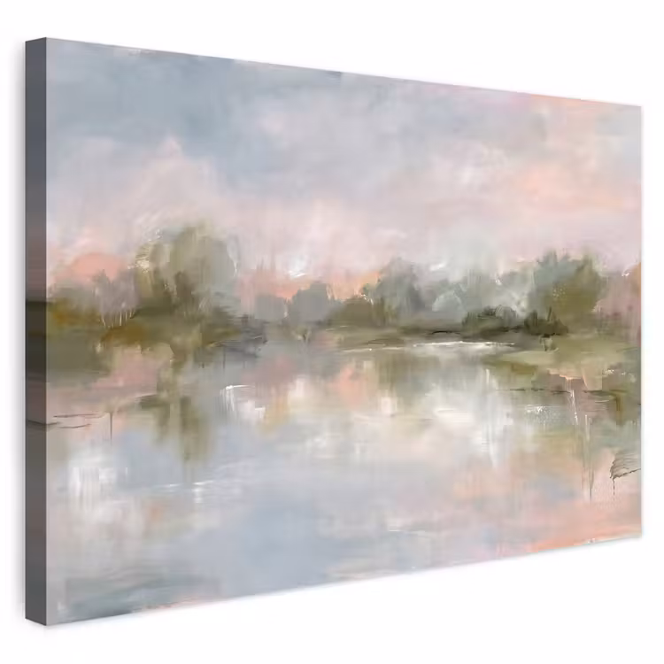 Buiten canvas - Natuur - Landschap - Abstract - Water - Groen — 1