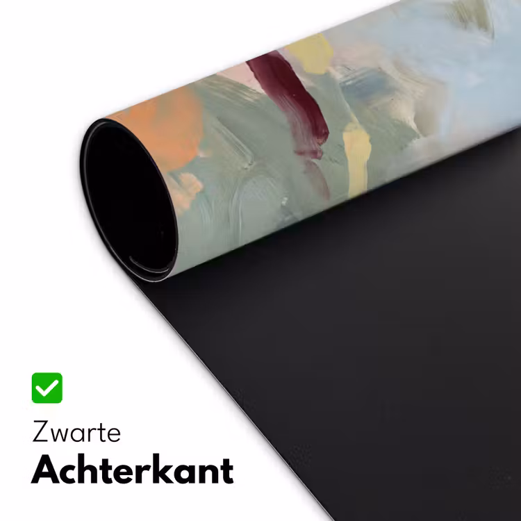 Bureau onderlegger - Abstract - Borstelstreken - Kunst - Modern - Pastel — 5