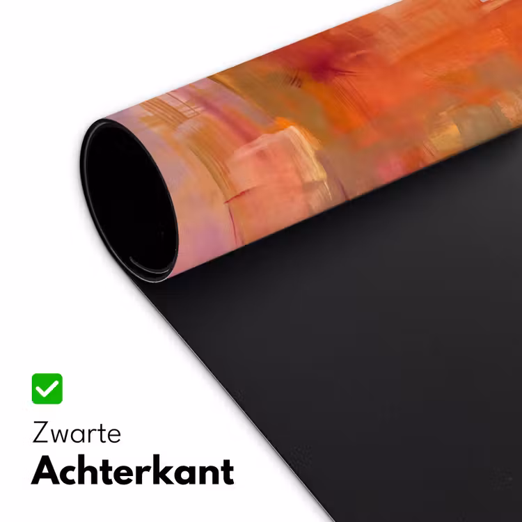 Bureau onderlegger - Abstract - Borstelstreken - Kunst - Paars - Goud — 5