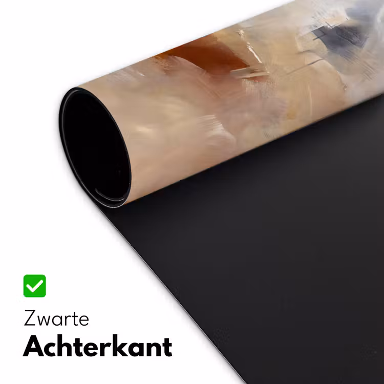 Bureau onderlegger - Abstract - Borstelstreken - Modern - Beige - Kunst — 5