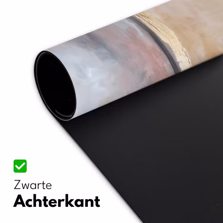 Bureau onderlegger - Abstract - Horizontaal - Kunst - Roze - Goud — 5