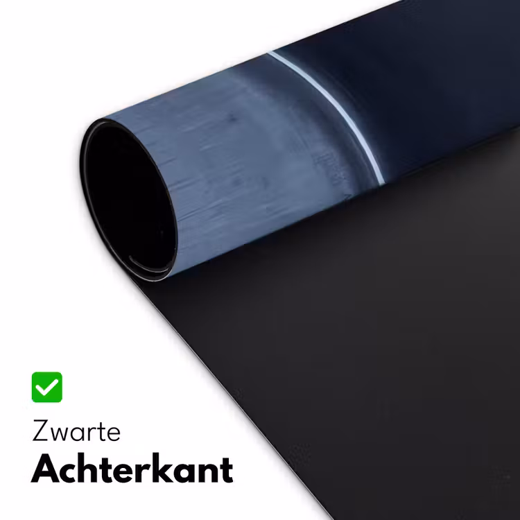 Bureau onderlegger - Abstract - Horizontale lijn - Minimalistisch - Donkerblauw - Kunst — 5