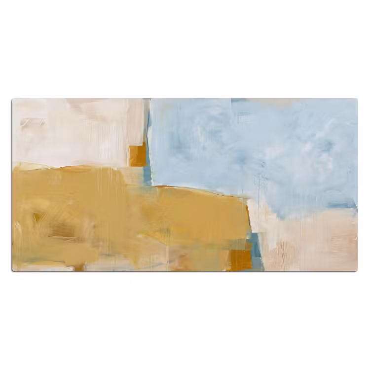 Bureau onderlegger - Abstract - Kleuren - Kunst - Modern - Blauw — 2