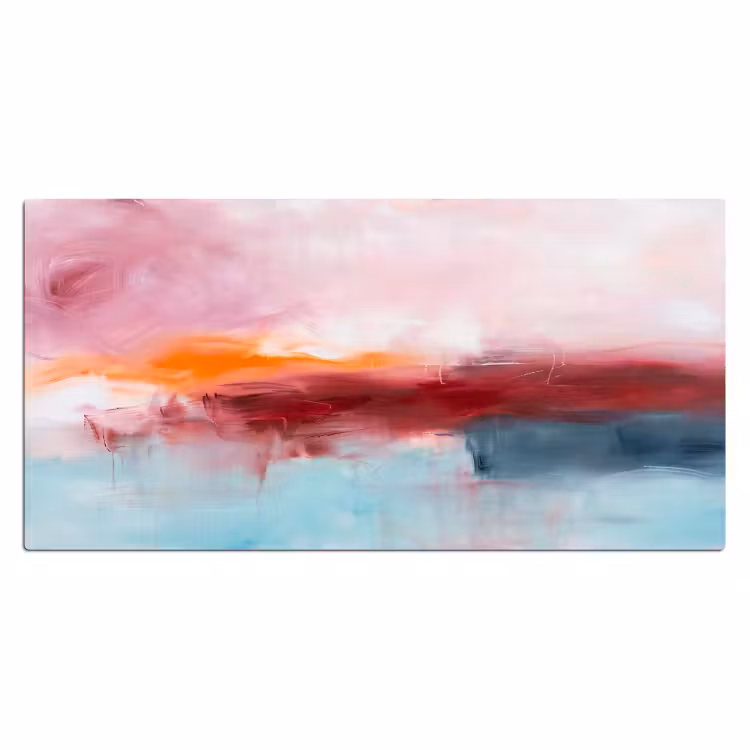 Bureau onderlegger - Abstract - Kleuren - Modern - Kunst - Roze — 2