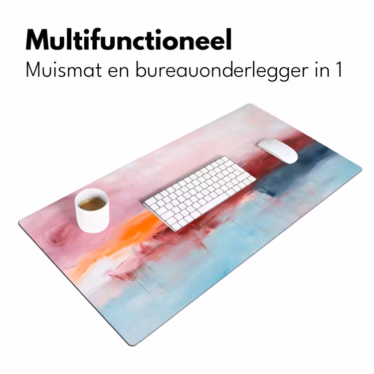 Bureau onderlegger - Abstract - Kleuren - Modern - Kunst - Roze — 7