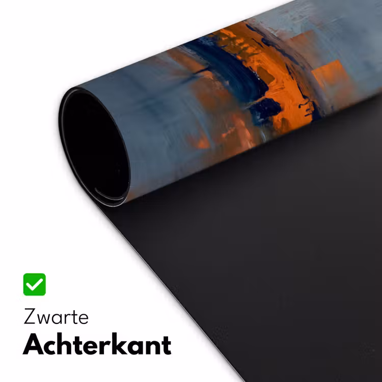 Bureau onderlegger - Abstract - Kleuren - Modern - Oranje - Grijs — 5