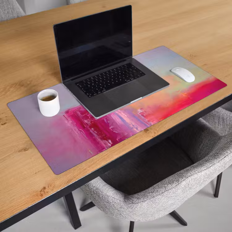 Bureau onderlegger - Abstract - Kleuren - Modern - Roze — 3