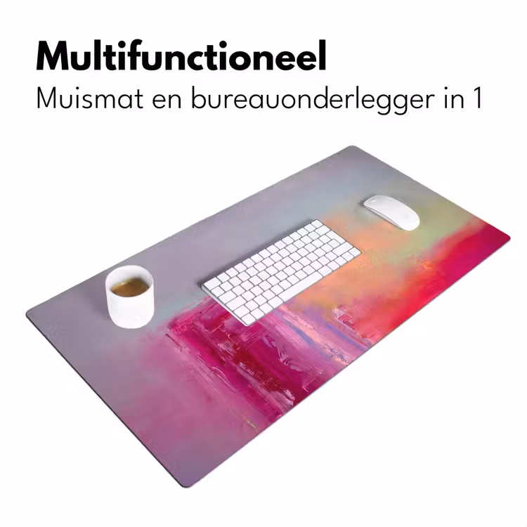 Bureau onderlegger - Abstract - Kleuren - Modern - Roze — 7
