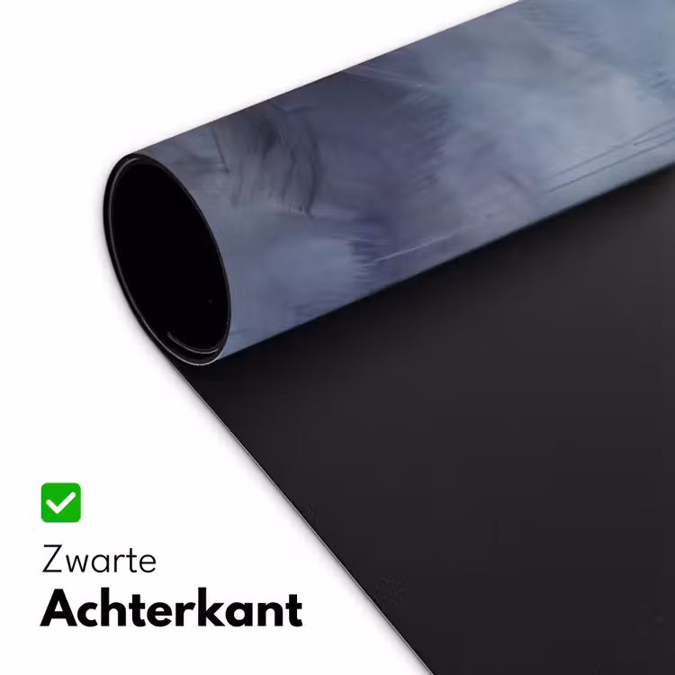 Bureau onderlegger - Abstract - Kwaststreken - Modern - Kunst - Grijs — 5