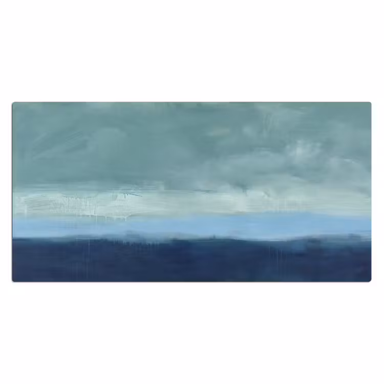Bureau onderlegger - Abstract - Lagen - Rust - Modern - Blauw — 2