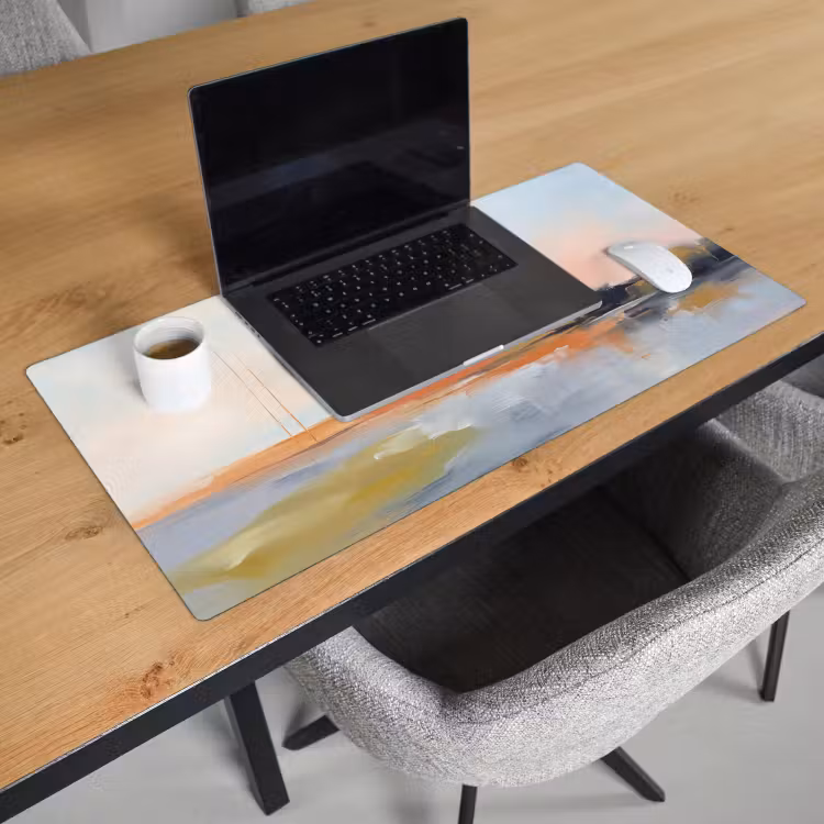 Bureau onderlegger - Abstract - Landschap - Horizon - Modern - Kleurrijk — 3