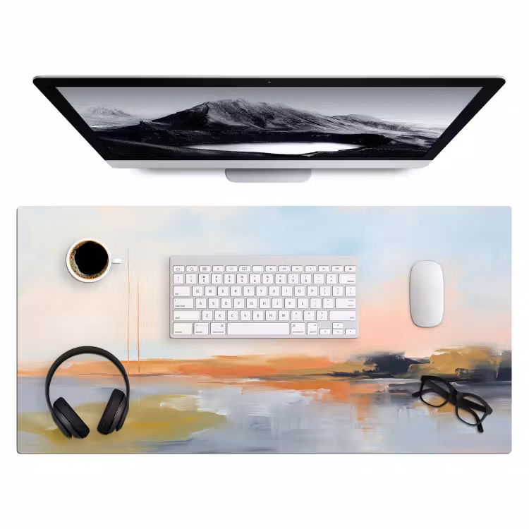 Bureau onderlegger - Abstract - Landschap - Horizon - Modern - Kleurrijk — 4
