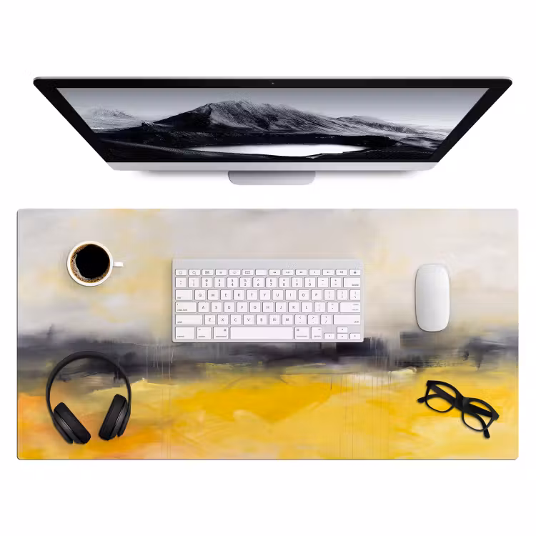 Bureau onderlegger - Abstract - Landschap - Modern - Geel — 4