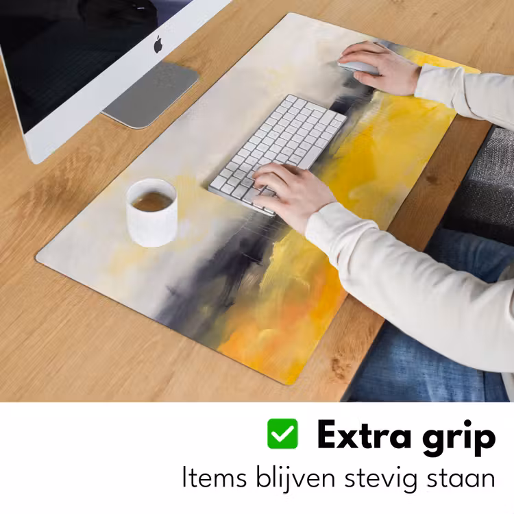 Bureau onderlegger - Abstract - Landschap - Modern - Geel — 6