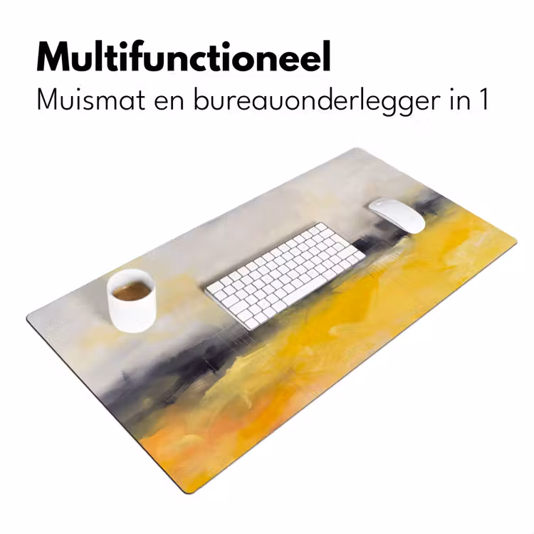 Bureau onderlegger - Abstract - Landschap - Modern - Geel — 7