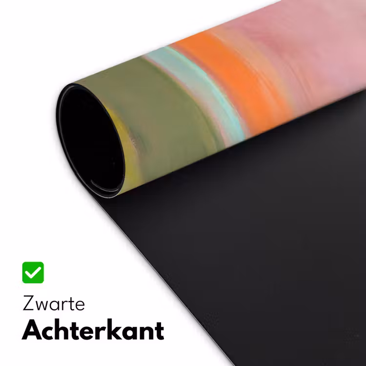 Bureau onderlegger - Abstract - Landschap - Modern - Roze - Oranje — 5