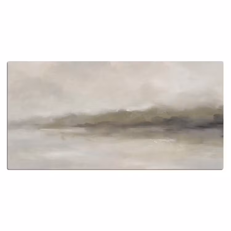 Bureau onderlegger - Abstract - Landschap - Nevel - Modern - Grijs — 2