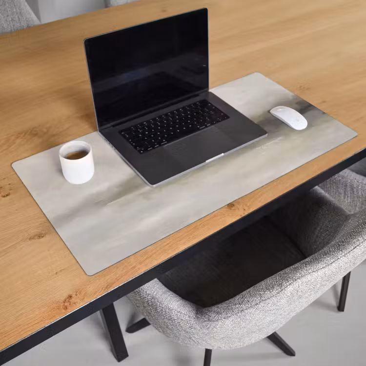 Bureau onderlegger - Abstract - Landschap - Nevel - Modern - Grijs — 3