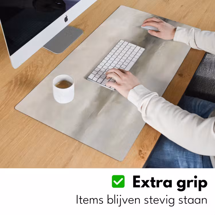 Bureau onderlegger - Abstract - Landschap - Nevel - Modern - Grijs — 6