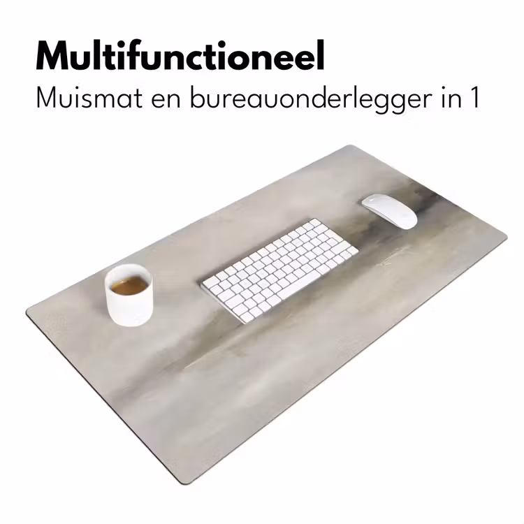 Bureau onderlegger - Abstract - Landschap - Nevel - Modern - Grijs — 7
