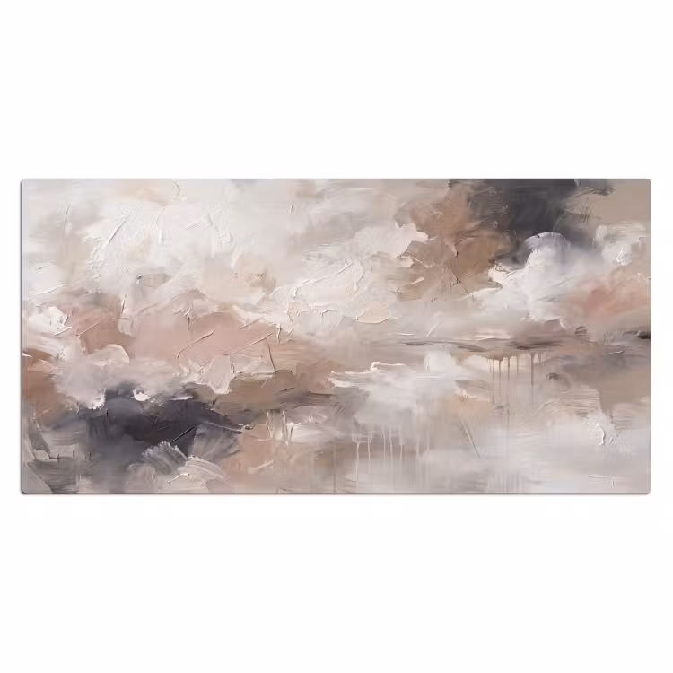 Bureau onderlegger - Abstract - Textuur - Kunst - Modern - Beige — 2