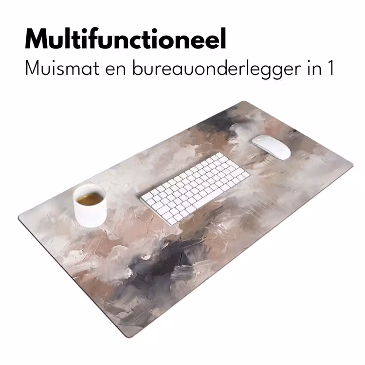 Bureau onderlegger - Abstract - Textuur - Kunst - Modern - Beige — 7
