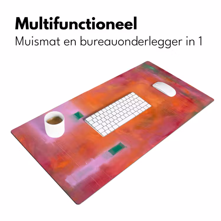 Bureau onderlegger - Abstract - Vlakken - Kunst - Modern - Oranje — 7