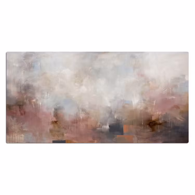 Bureau onderlegger - Abstract - Vloeiend - Kunst - Modern - Beige — 2