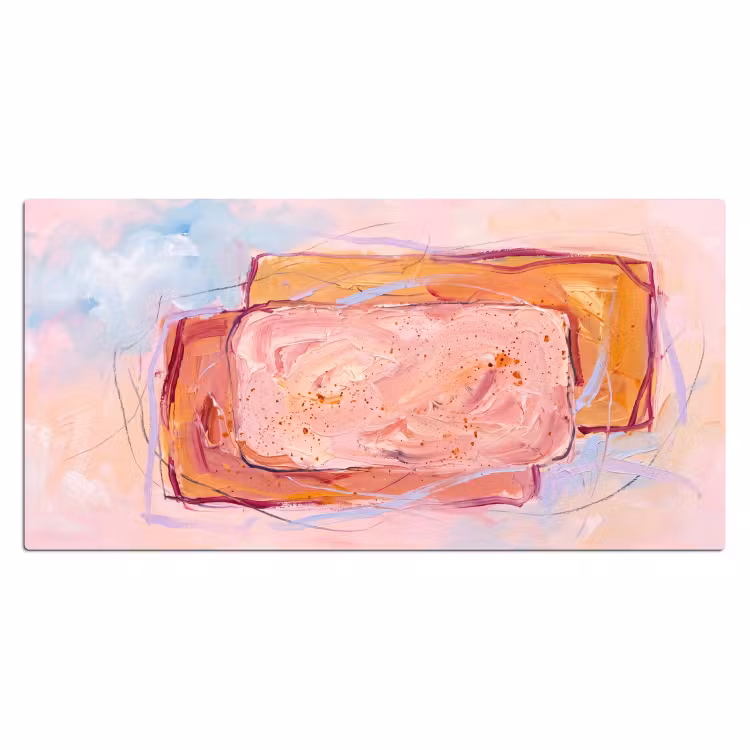 Bureau onderlegger - Abstract - Vormen - Modern - Roze — 2