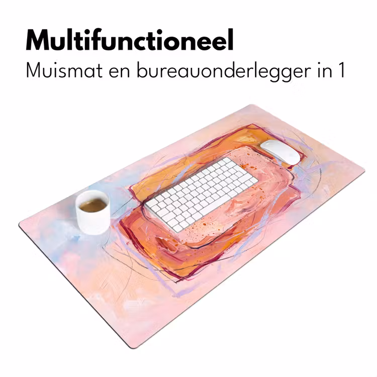 Bureau onderlegger - Abstract - Vormen - Modern - Roze — 7