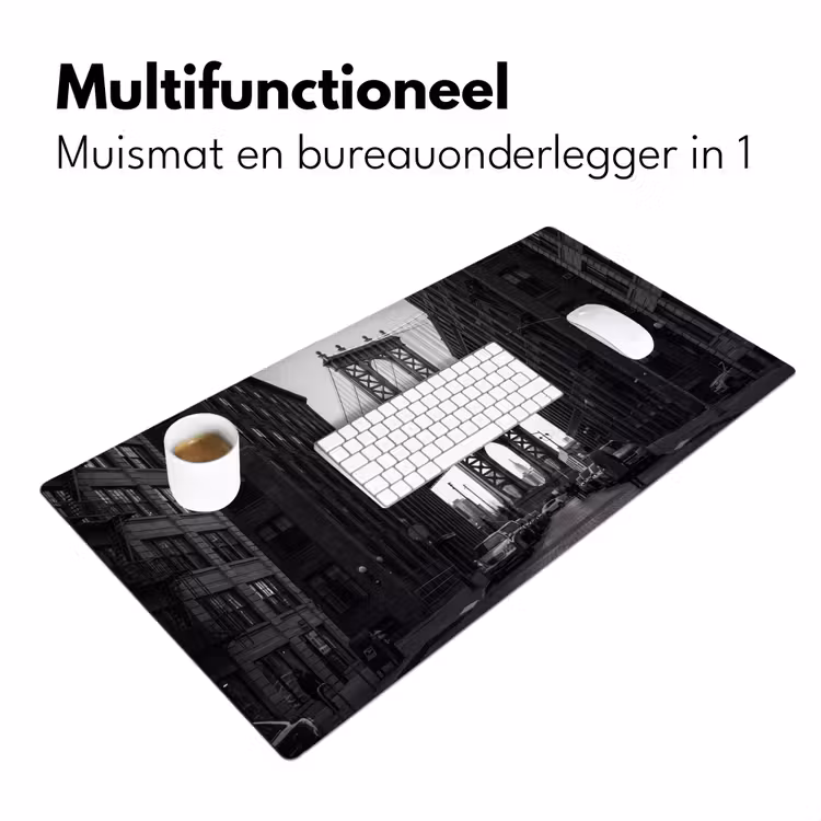 Bureau onderlegger - Brug - Stad - Architectuur - Modern - Zwart-wit — 7