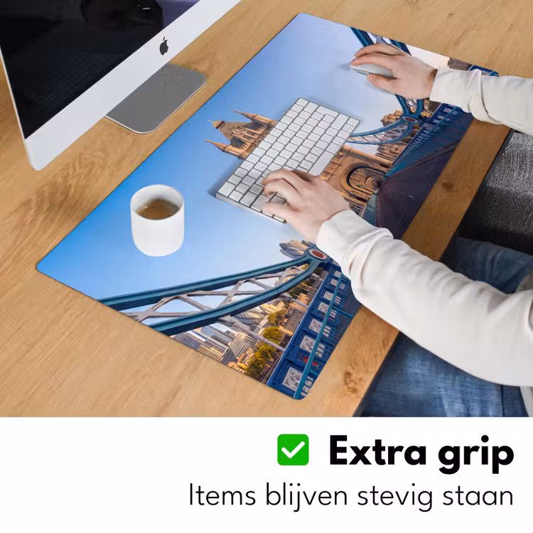 Bureau onderlegger - Brug - Toren - Architectuur - Klassiek - Blauw — 6