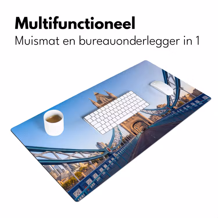 Bureau onderlegger - Brug - Toren - Architectuur - Klassiek - Blauw — 7