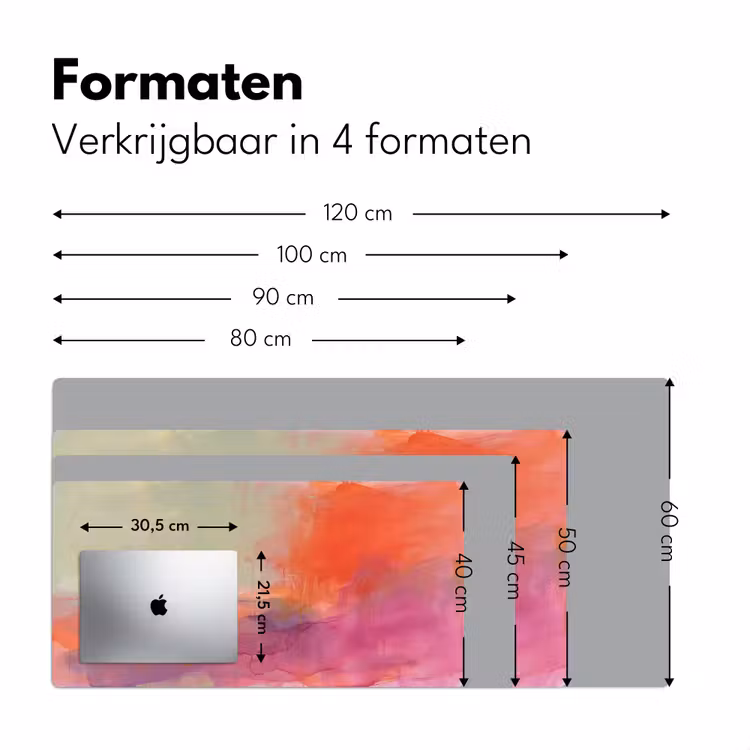 Bureau onderlegger - Kunst - Vloeiend - Overgangen - Oranje — 8