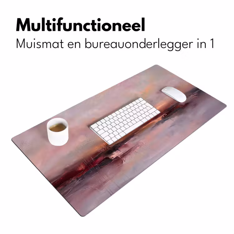 Bureau onderlegger - Landschap - Zonsondergang - Abstract - Modern - Roze — 7