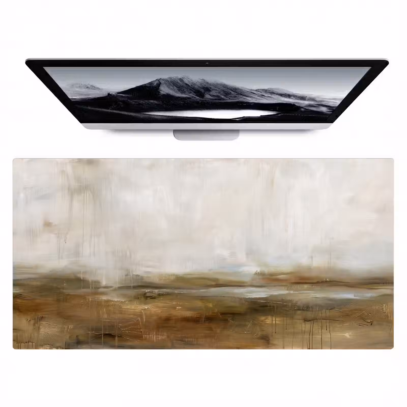 Bureau onderlegger - Abstract - Landschap - Natuur - Beige - Bruin — 1