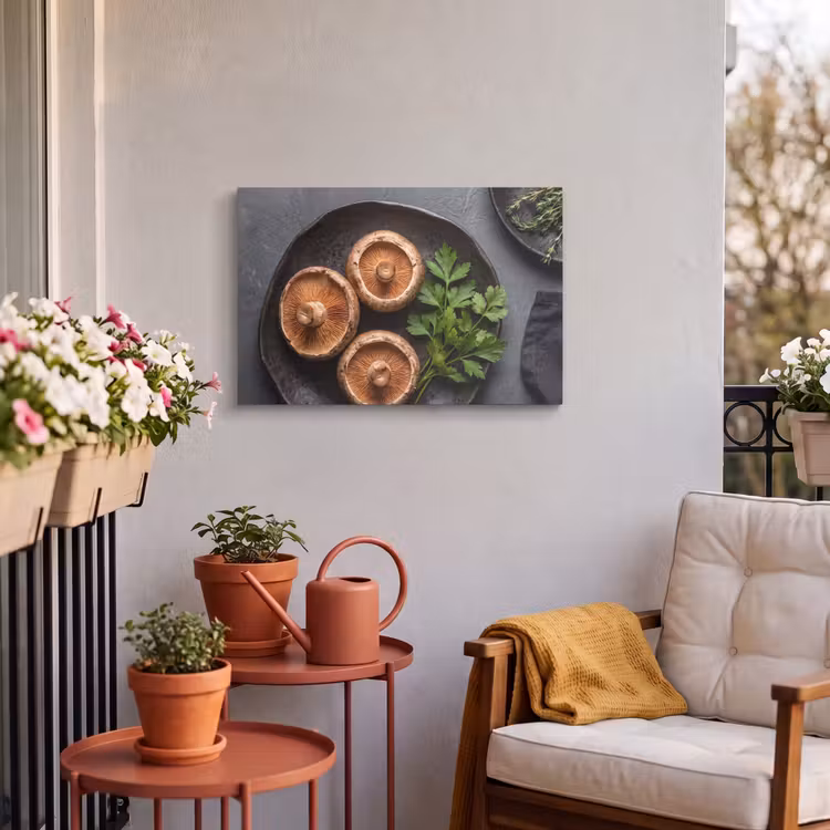 Buiten canvas - Paddestoelen - Kruiden - Eten — 3