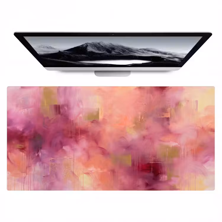 Bureau onderlegger - Abstract - Kleuren - Modern - Roze - Paars — 1