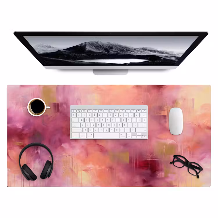 Bureau onderlegger - Abstract - Kleuren - Modern - Roze - Paars — 4