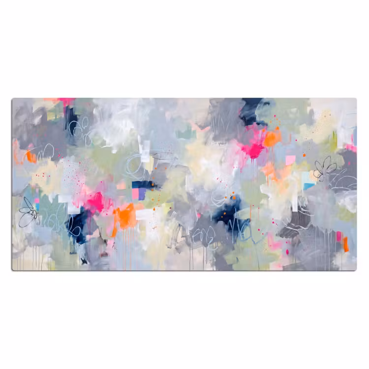 Bureau onderlegger - Abstract - Kleurrijk - Modern - Kunst — 2